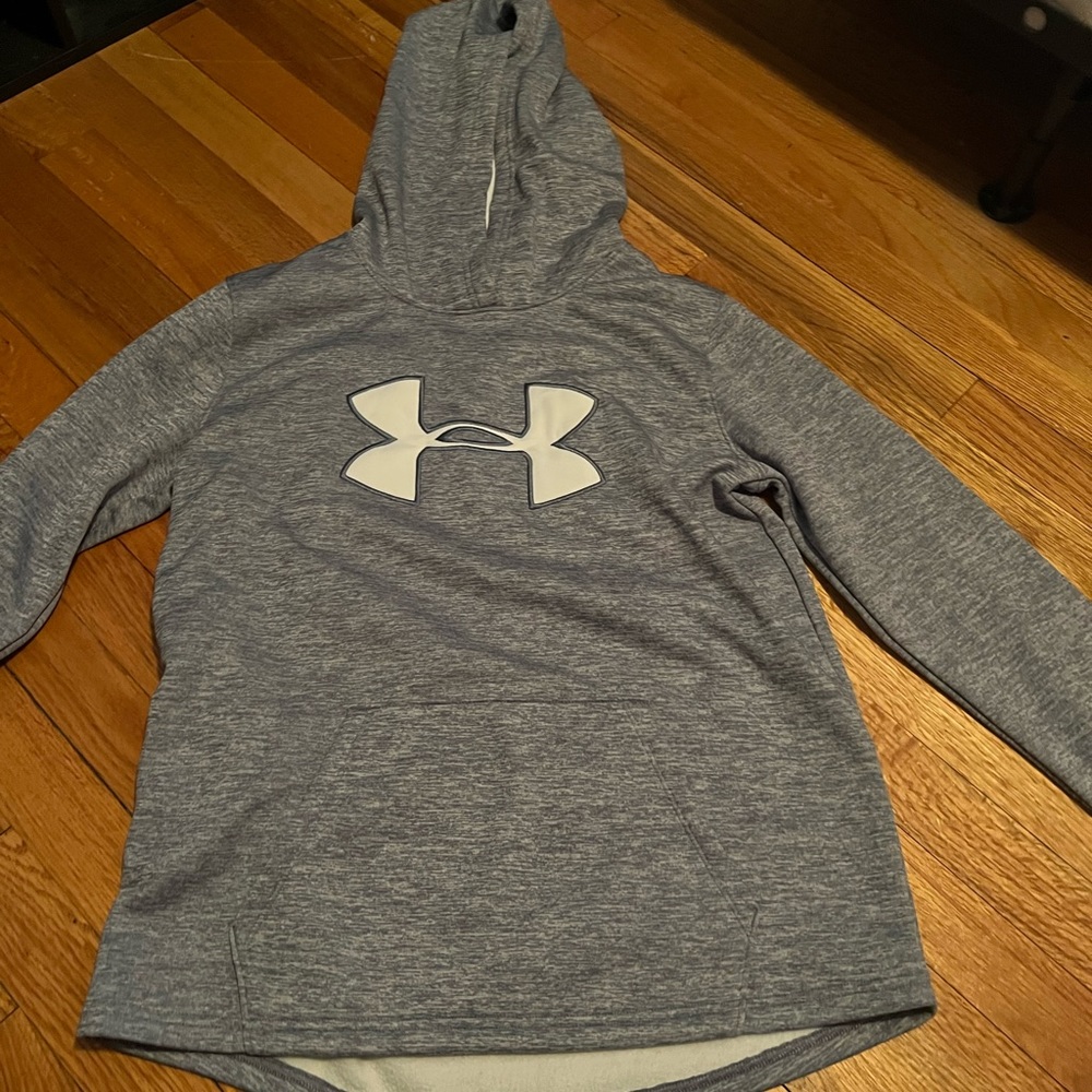 grey under armour hoodie